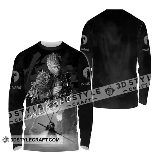 Unisex Shirt - Custom Name Black Myth Wukong Shirt Black General style option 4