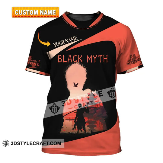 Unisex Shirt, Custom Name Black Myth Wukong Shirt, Black Myth Wukong Polo Long Sleeve, Gift for Wukong Game Lover style option 1