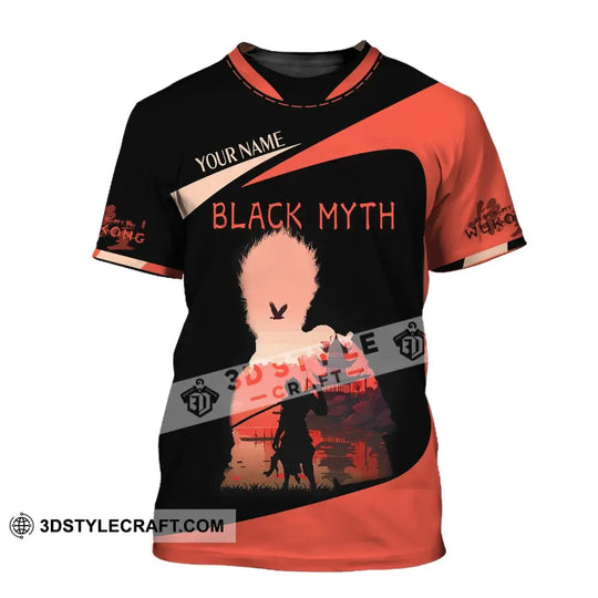 Unisex Shirt, Custom Name Black Myth Wukong Shirt, Black Myth Wukong Polo Long Sleeve, Gift for Wukong Game Lover style option 2