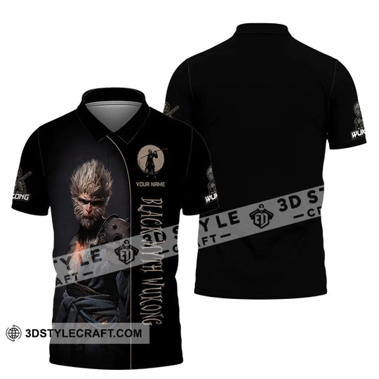 Unisex Shirt, Custom Name Black Myth Wukong Shirt, Wukong T-Shirt Hoodie Long Sleeve Shirt style option 4