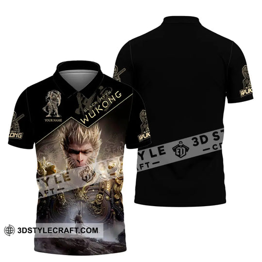 Unisex Shirt, Custom Name Black Myth Wukong Shirt, Wukong T-Shirt Hoodie Long Sleeve Shirt style option 4