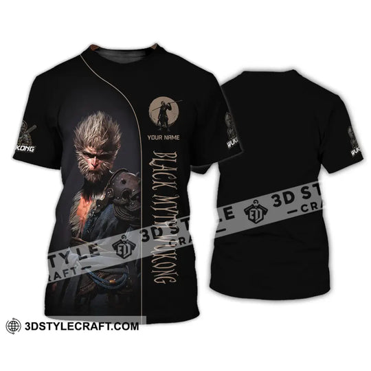 Unisex Shirt, Custom Name Black Myth Wukong Shirt, Wukong T-Shirt Hoodie Long Sleeve Shirt style option 2