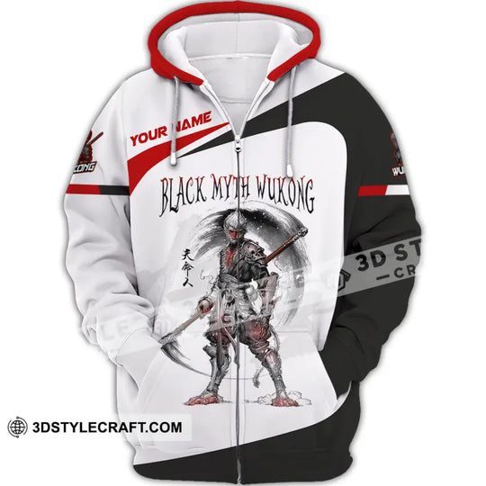 Unisex Shirt, Custom Name Black Myth Wukong Shirt, Wukong T-Shirt Hoodie Long Sleeve Shirt style option 3