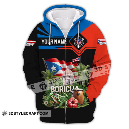 Unisex Shirt, Custom Name Boricua Shirt, Boricua Polo Long Sleeve, Boricua Gift style option 3