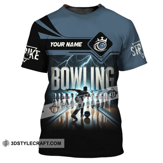 Unisex Shirt, Custom Name Bowling Shirt, Bowling Polo Long Sleeve, Bowling Love T-Shirt style option 2