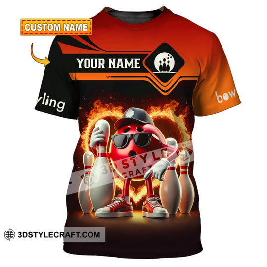 Unisex Shirt, Custom Name Bowling Shirt, Bowling Polo Long Sleeve Shirt style option 1
