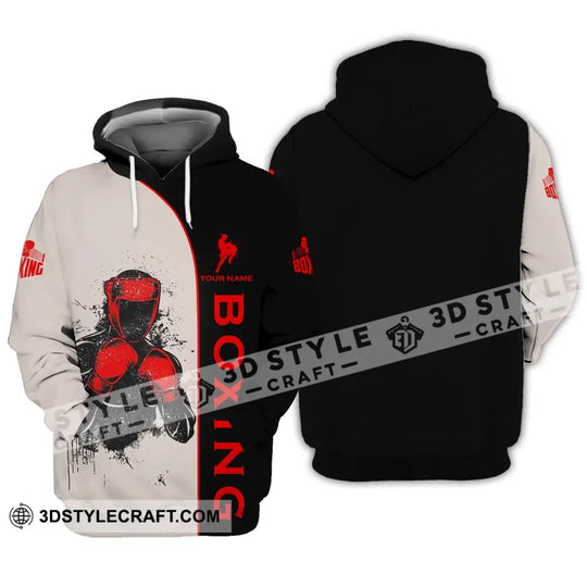 Unisex Shirt - Custom Name Boxing Shirt - Gift For Boxing Player, Custom Name 3D Unisex Shirt style option 3