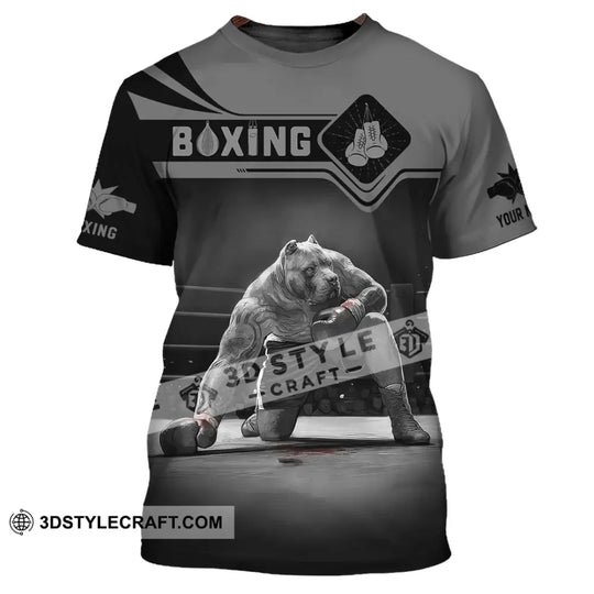Unisex Shirt, Custom Name Boxing Shirt, Boxing Long Sleeve, Boxing T-Shirt style option 2