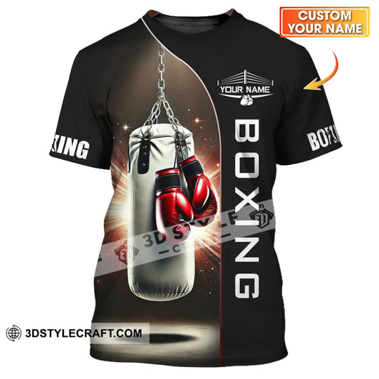 Unisex Shirt - Custom Name Boxing Lover Shirt, Boxing Gloves style option 1