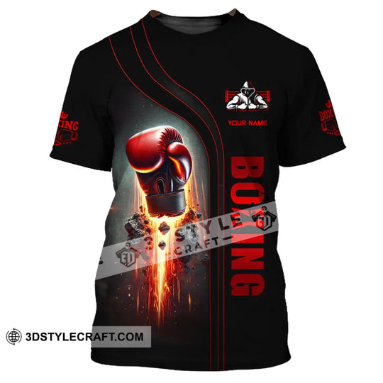 Unisex Shirt, Custom Name Boxing Shirt, Boxing Lover Polo Long Sleeve Shirt, Boxing Gift style option 2