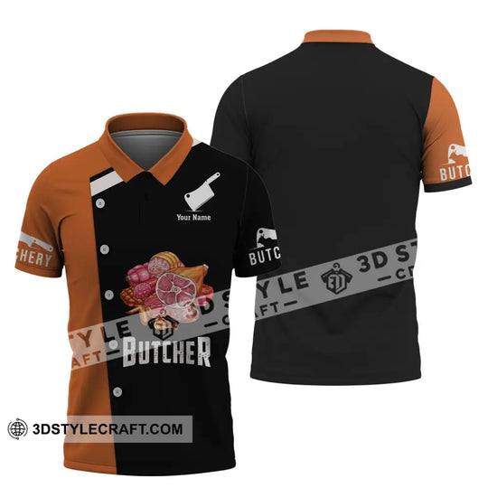 Unisex Shirt, Custom Name Butcher Shirt, Butchery, Gift For Butcher, Meat Butcher T-Shirt style option 4