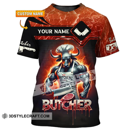 Unisex Shirt, Custom Name Butcher T-Shirt, Butcher Hoodie Long Sleeve Shirt, Butcher Gift style option 1