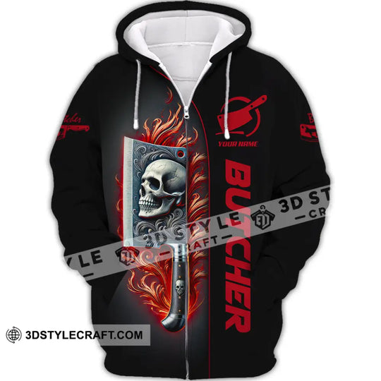 Unisex Shirt, Custom Name Butcher T-Shirt, Butcher Hoodie Long Sleeve Shirt, Butcher Gift style option 3