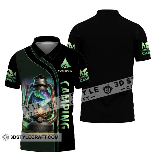 Unisex Shirt, Custom Name Camping Shirt, Camping Fire, Camping Hoodie Polo Shirt style option 4