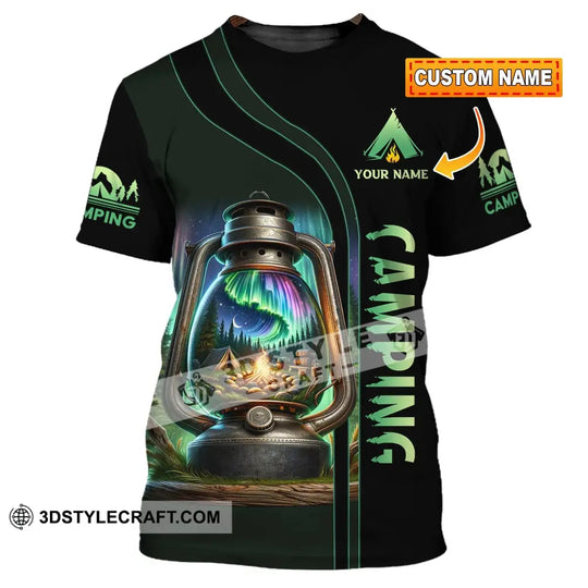 Unisex Shirt, Custom Name Camping Shirt, Camping Fire, Camping Hoodie Polo Shirt style option 1