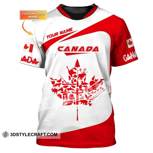 Unisex Shirt, Custom Name Canada Shirt, Canadian Pride, Canada Gift style option 1
