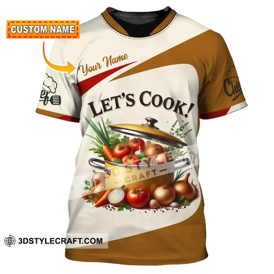 Unisex Shirt, Custom Name Chef Shirt, Chef Apparel, Chef Polo Long Sleeve, Cooking Love T-Shirt style option 1