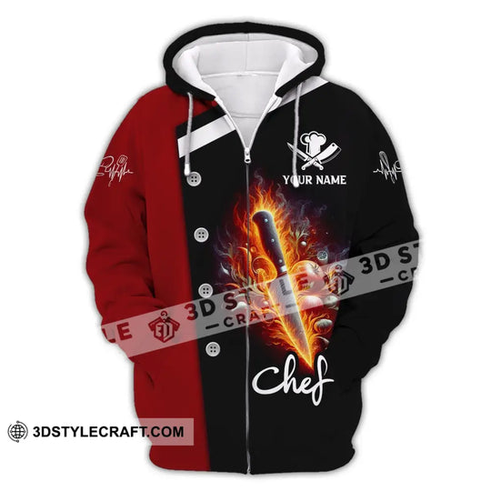 Unisex Shirt, Custom Name Chef Shirt, Chef Apparel, Chef Polo Long Sleeve, Cooking Love T-Shirt style option 3