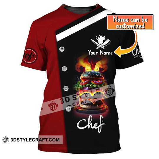 Unisex Shirt, Custom Name Chef Shirt, Chefs Custom Gift, Chef Apparel style option 1