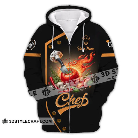 Unisex Shirt, Custom Name Chef Shirt, Chefs Custom Gift, Chef Apparel style option 3
