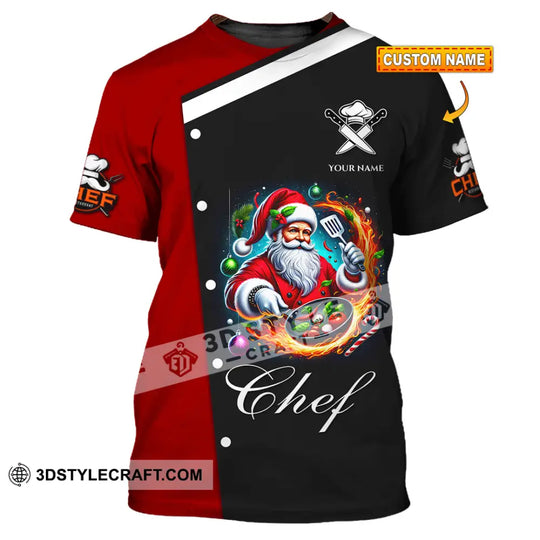 Unisex Shirt, Custom Name Chef Shirt, Chef Christmas, Chef Polo Long Sleeve, Cooking Love T-Shirt style option 1
