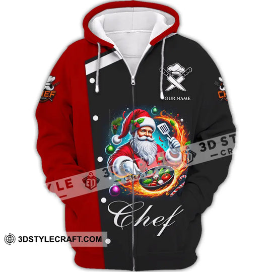 Unisex Shirt, Custom Name Chef Shirt, Chef Christmas, Chef Polo Long Sleeve, Cooking Love T-Shirt style option 3