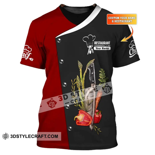 Unisex Shirt, Custom Name Chef Shirt, Cooking Chef, Gift for Cooking Lovers style option 1