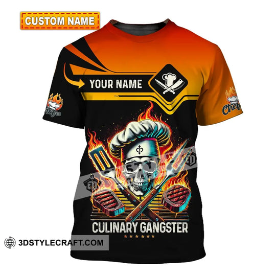 Unisex Shirt - Custom Name Chef Culinary Gangster Shirt style option 1