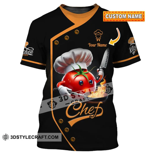 Unisex Shirt, Custom Name Chef Shirt, Chef Gift style option 1