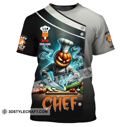 Unisex Shirt, Custom Name Chef Shirt, Chef Halloween, Chef Polo Long Sleeve, Cooking Love T-Shirt style option 2