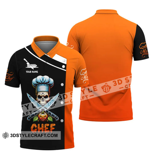 Unisex Shirt, Custom Name Chef Halloween Shirt, Halloween T-Shirt, Gift for Halloween style option 4