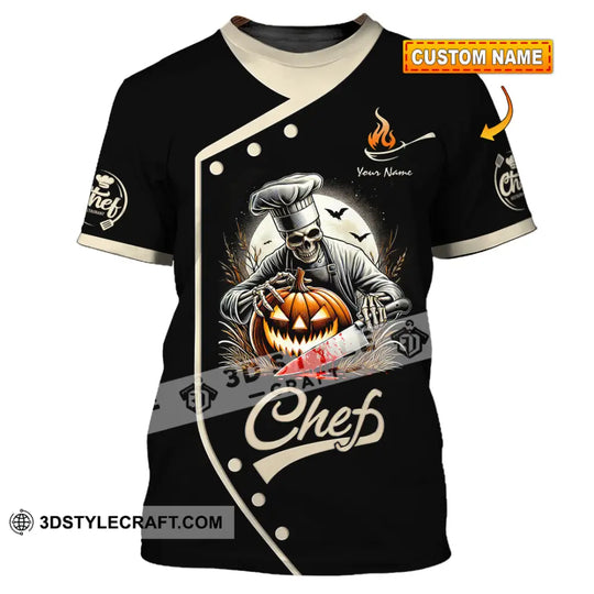 Unisex Shirt, Custom Name Chef Shirt, Chef Polo Long Sleeve, Chef Apparel, Cooking Love T-Shirt style option 1