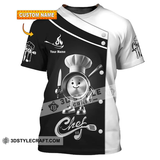 Unisex Shirt, Custom Name Chef Shirt, Chef Polo Long Sleeve Shirt style option 1