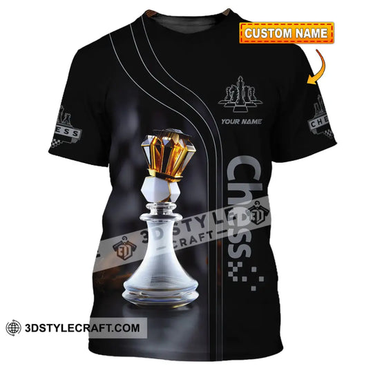 Unisex Shirt, Custom Name Chess Shirt, Chess Apparel, Chess Polo Long Sleeve, Chess Love T-Shirt style option 1