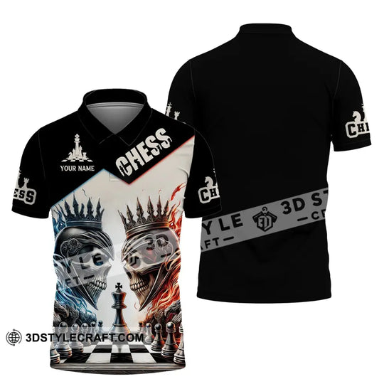 Unisex Shirt, Custom Name Chess Shirt, Chess Lover Hoodie Shirt Polo Long Sleeve Shirt style option 4
