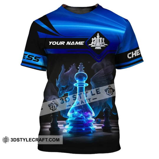 Unisex Shirt, Custom Name Chess T-Shirt, Shirt for Chess Club, Chess Lover Clothing style option 2