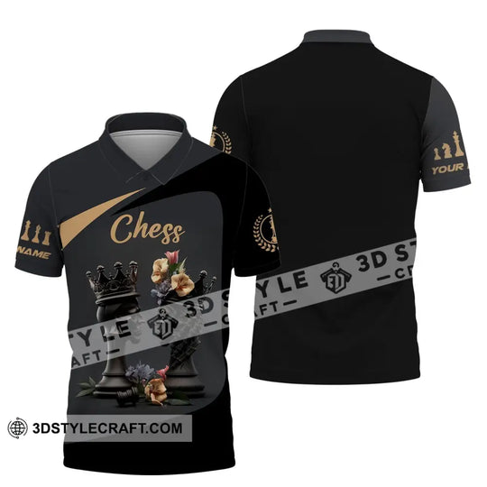 Unisex Shirt, Custom Name Chess T-Shirt, Chess Game King Queen Shirt style option 4