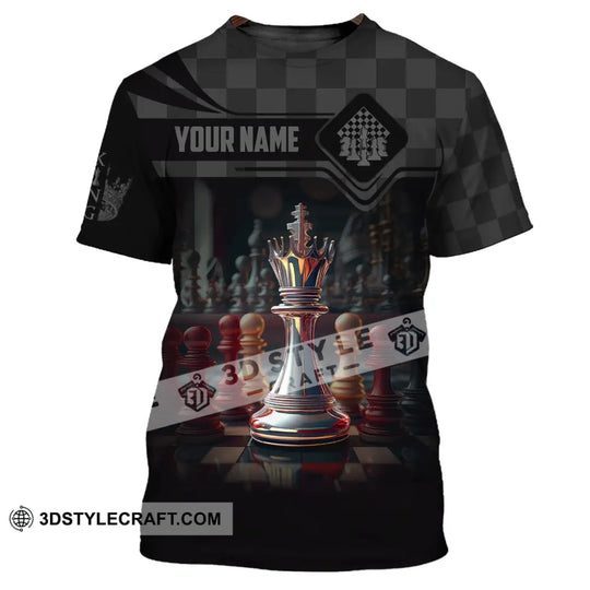 Unisex Shirt, Custom Name Chess T-Shirt, Chess Player Club, Chess King Shirt style option 2