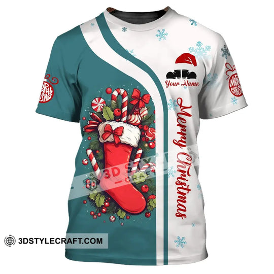 Unisex Shirt, Custom Name Christmas Shirt, Christmas Polo Long Sleeve, Merry Christmas T-Shirt style option 2
