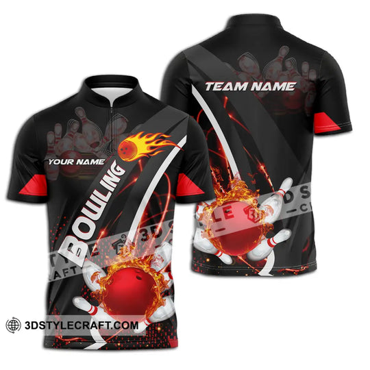 Unisex Shirt - Custom Name Shirt Classic Bowling Lover style option 3