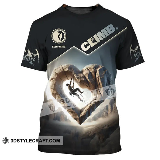 Unisex Shirt, Custom Name Climb Shirt, Climb Long Sleeve, Climb T-Shirt style option 2