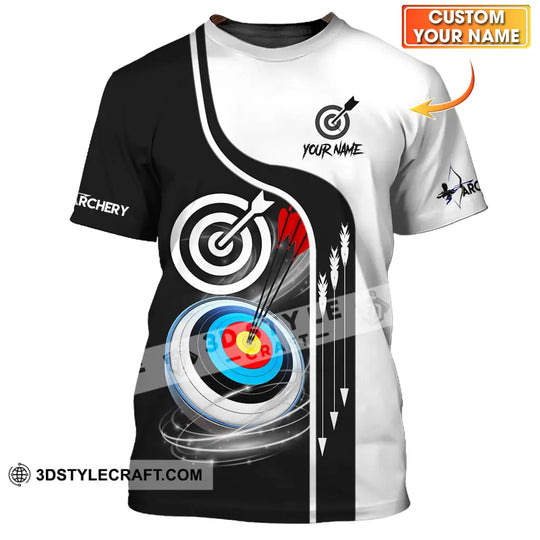 Unisex Shirt - Custom Name Color Sport Shirt, Archery Classic style option 1