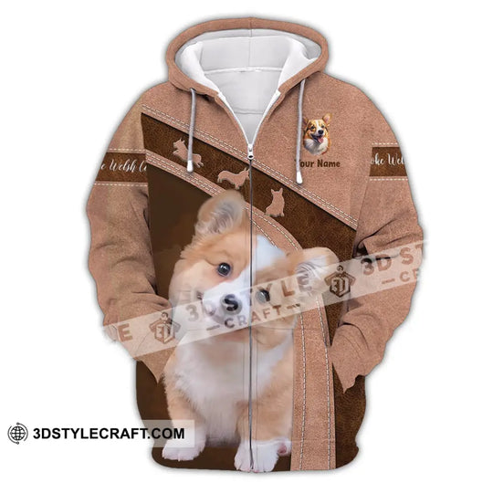 Unisex Shirt, Custom Name Corgi Shirt, T-Shirt for Dog Lover, Pet Lover Apparel style option 3