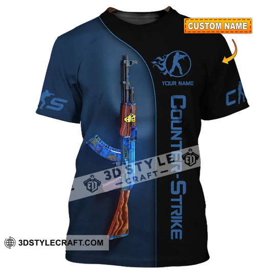 Unisex Shirt, Custom Name Counter Strike Game Shirt, Counter Strike Game T-Shirt, Gamer Gift style option 1