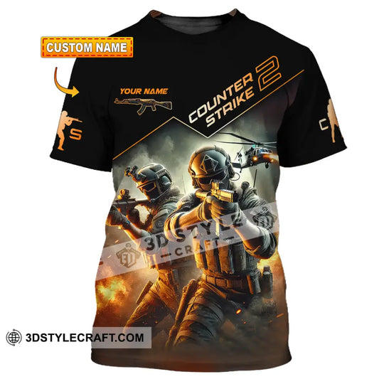 Unisex Shirt, Custom Name Counter Strike Game Shirt, Counter Strike Game T-Shirt, Gamer Gift style option 1