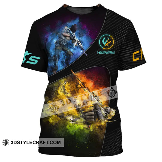Unisex Shirt, Custom Name Counter Strike Game Shirt, Counter Strike Game T-Shirt, Gamer Gift style option 2