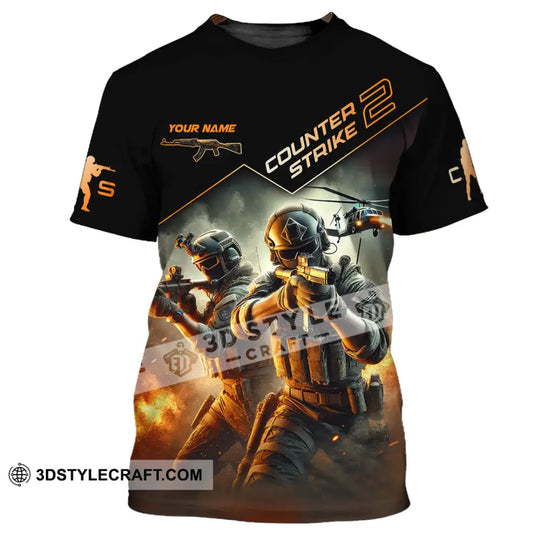 Unisex Shirt, Custom Name Counter Strike Game Shirt, Counter Strike Game T-Shirt, Gamer Gift style option 2