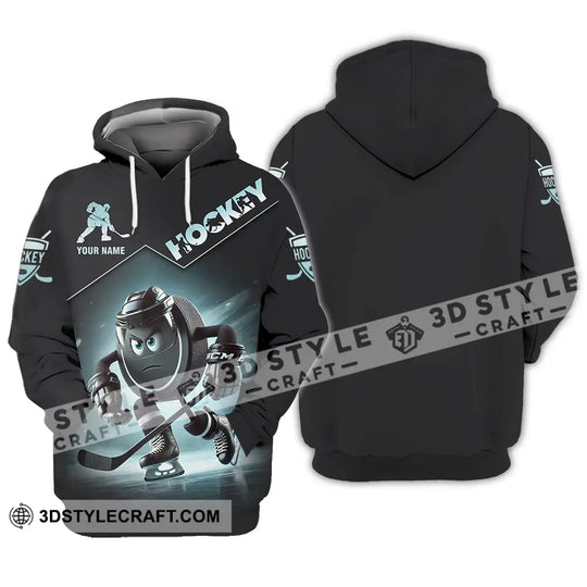 Unisex Shirt - Custom Name Shirt Dark Hockey style option 4