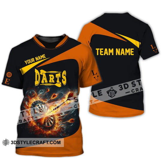 Unisex Shirt, Custom Name Dart Shirt, Darts T-Shirt, Gift for Darts Lover, Darts Gamer T-Shirt style option 2