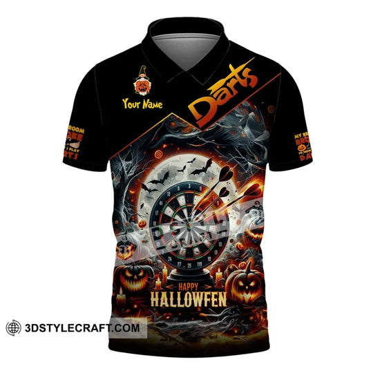 Unisex Shirt, Custom Name Dart Shirt, Halloween Darts T-Shirt, Gift for Darts Lover, Darts Gamer T-Shirt style option 4